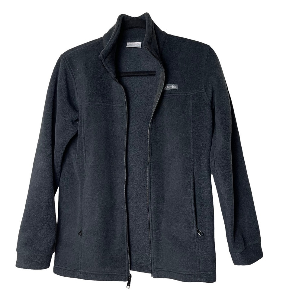 Columbia Boys Fleece Black Sweater/Jacket Size L 14/16